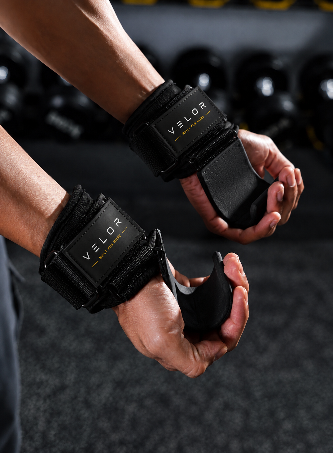 weight lifting hooks with wrist wraps