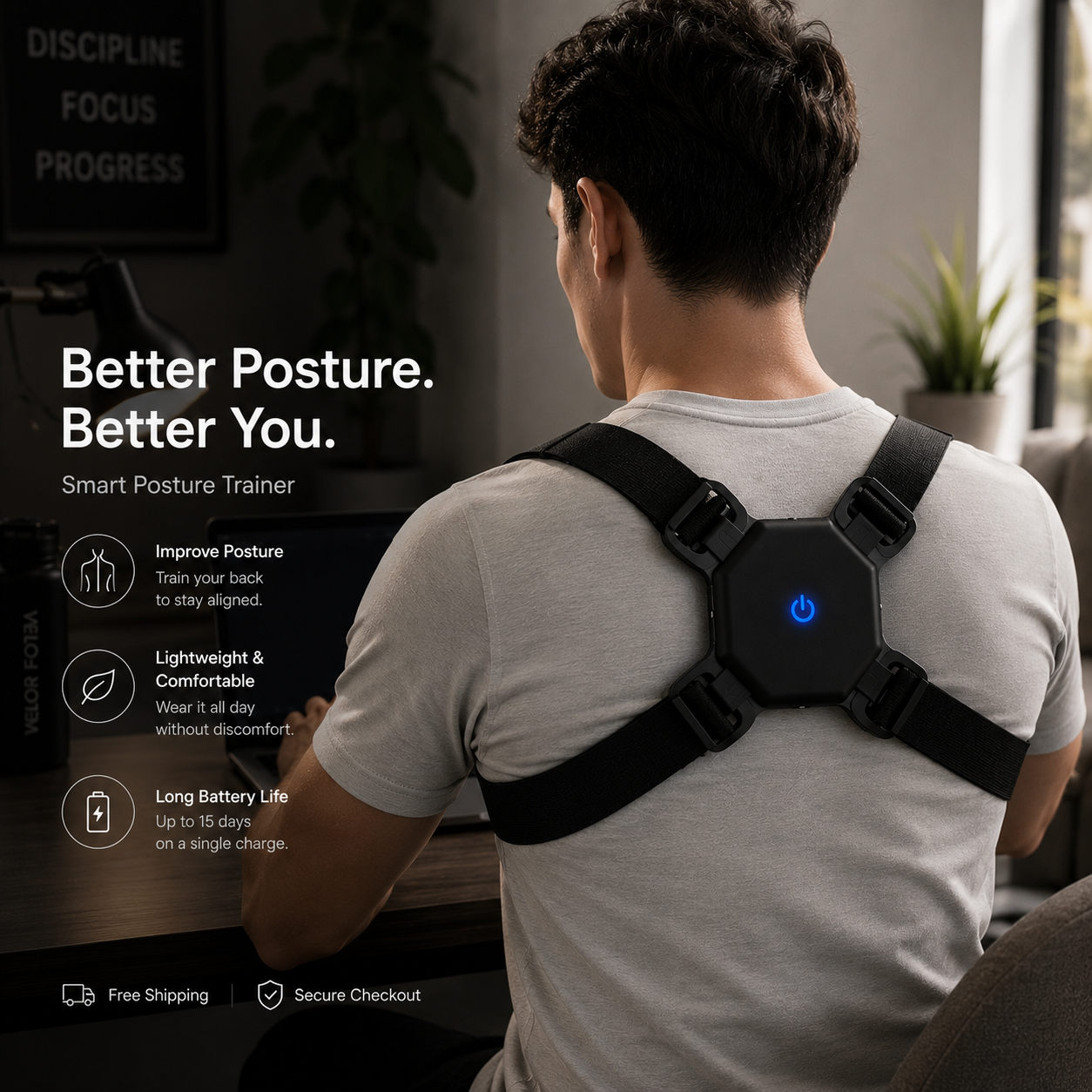 Posture Corrector Strap for Back Alignment