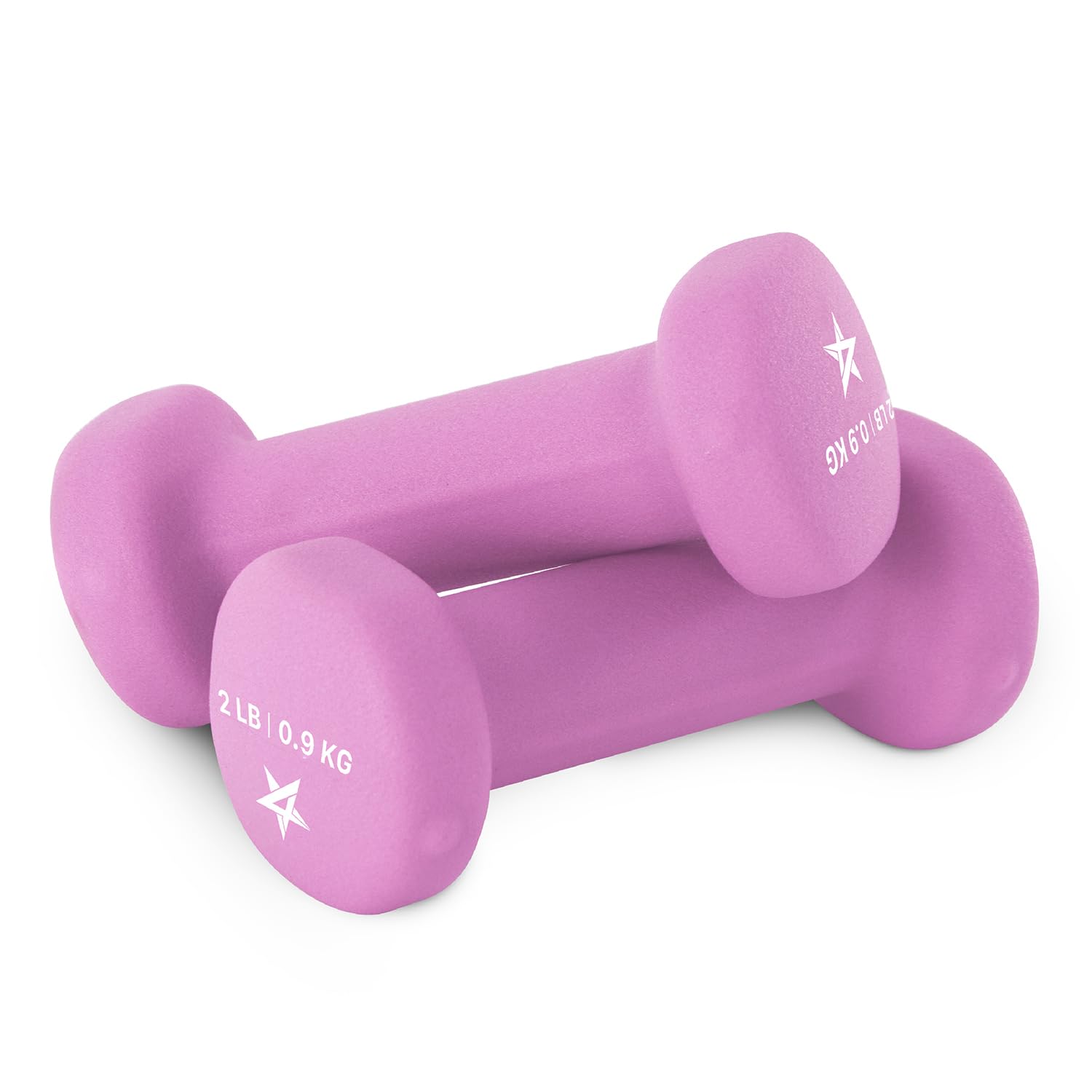 Weights for Women Dumbbells Pair Free Weights (Purple - 2lbs)