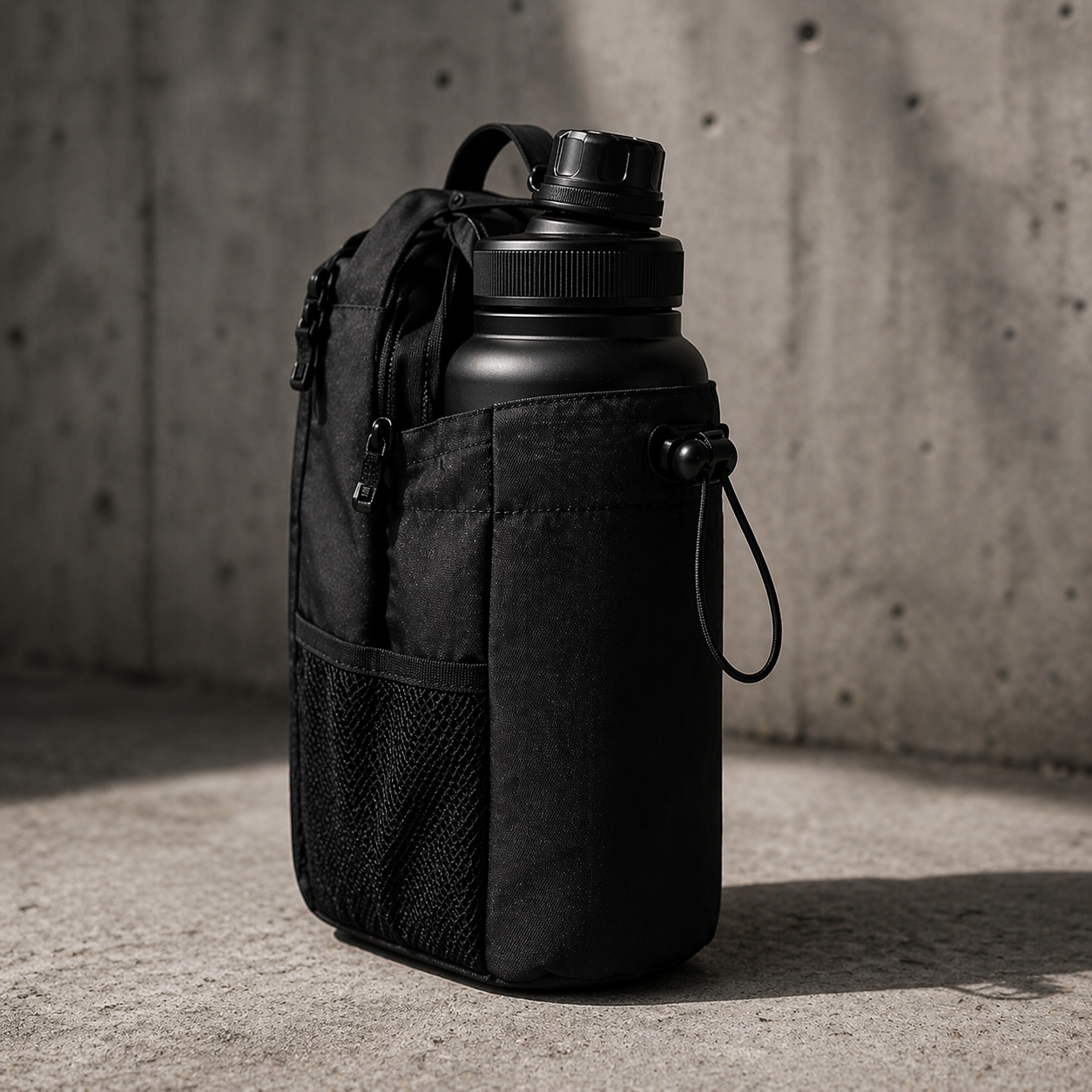 Gym Bag with Outdoor Kettle Holder