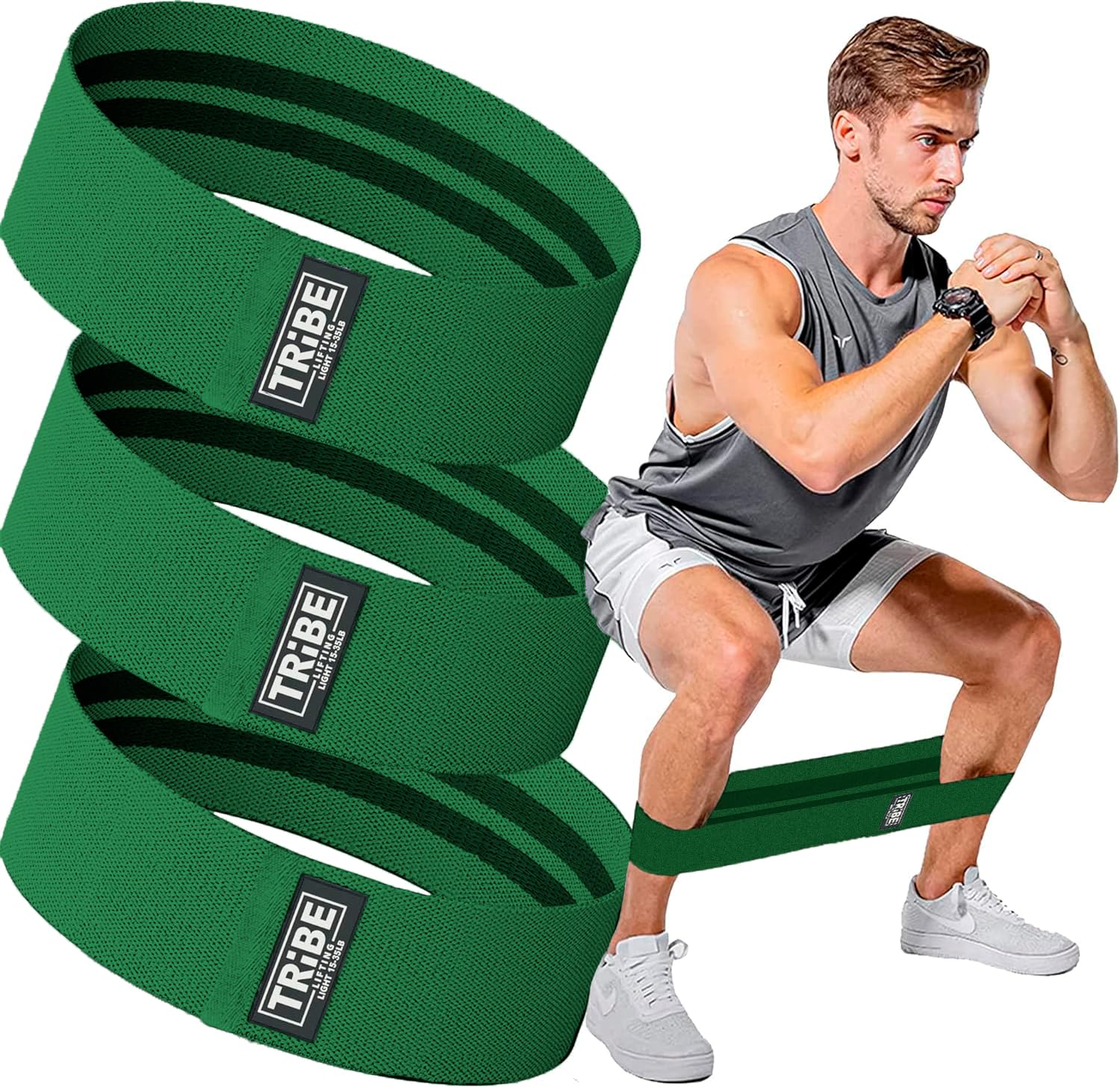 Fabric Resistance Bands for Legs - Workout